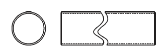 PROFILE TUBING, 2" ROUND, 3' LENGTH