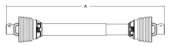 PTO shaft line drawing
