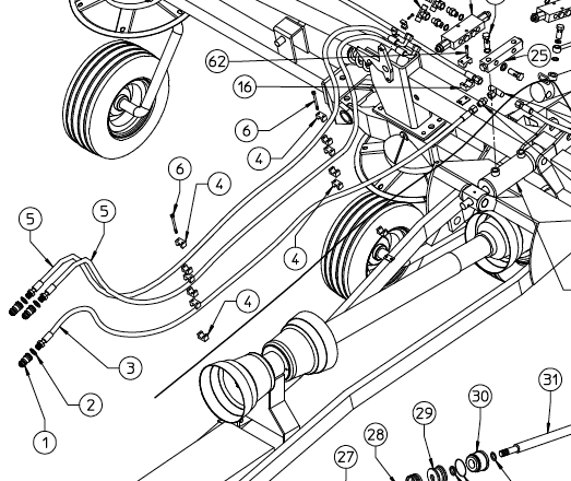 HOSE, ST780H TRANSPORT 610.961