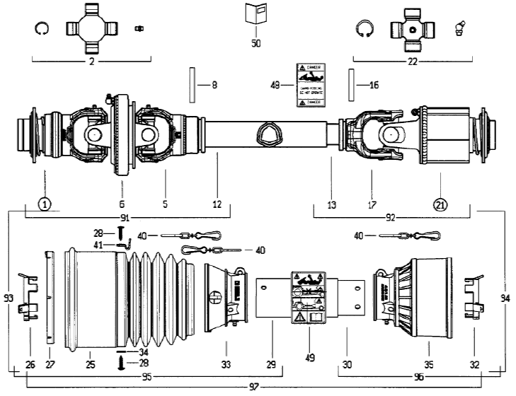 YOKE, TRACTOR CV 620.381