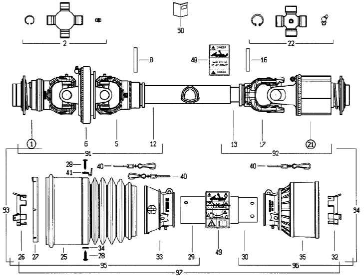 CROSS & BEARING KIT, CV 620.382