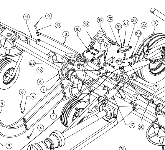 HOSE, ST780H WING 610.859