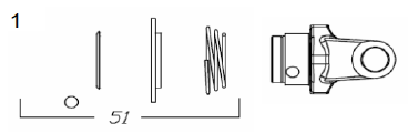 TRACTOR YOKE, 1-⅜" x 6-SPLINE, 620.825