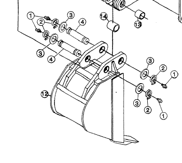 PIVOT PIN KIT, LD BACKHOE