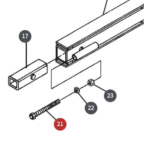 BOLT WELDMENT, BRADCO TRENCHER