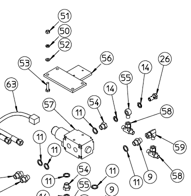 VALVE, FLOW SELECTOR, QRX 640.116