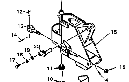 SWING POST, MD2 BACKHOE