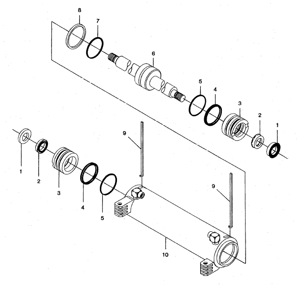 swing cylinder parts breakdown