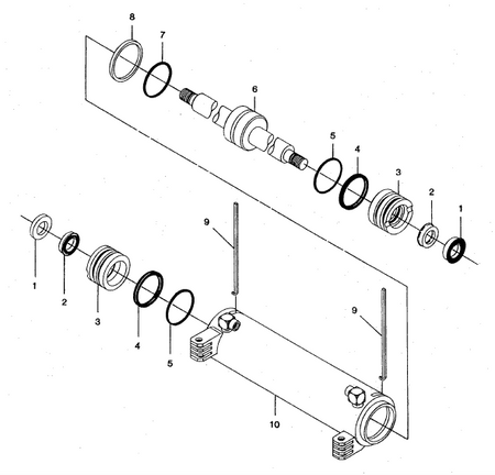 swing cylinder parts breakdown