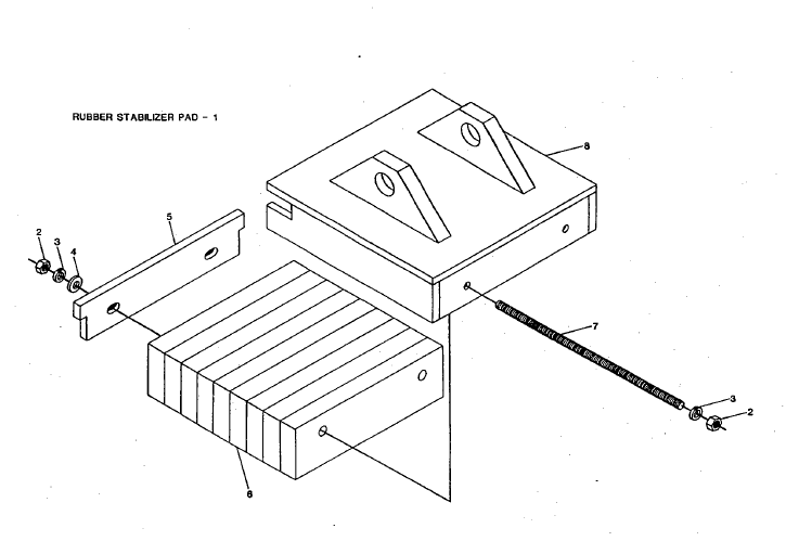 RUBBER PAD KIT, BACKHOE