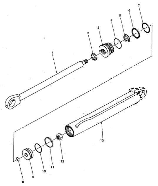 TEFLON PISTON RING, 3.00 OD