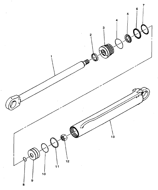 CYLINDER, BRADCO 11MD2 DIPPER