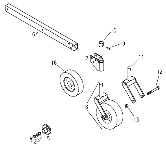 BRACKET, TAILWHEEL ARM, AND FORK BRACKET, BROWN 684