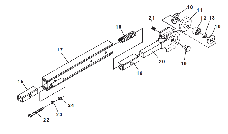 Trencher boom