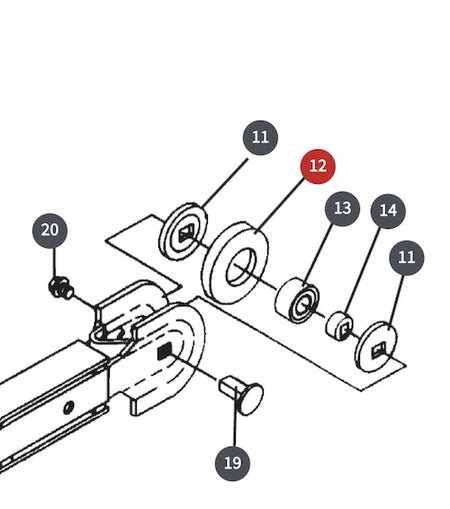 Idler assembly, trencher