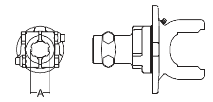 YOKE, TORQMASTER CLUTCH HUB, W2400 SERIES