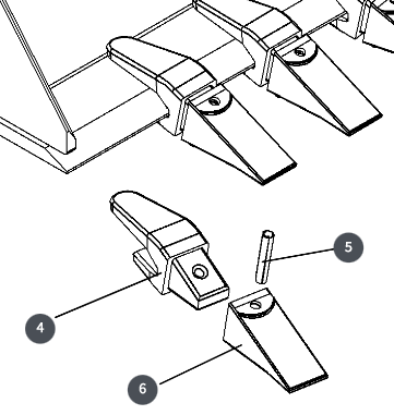 TOOTH & SHANK ASSEMBLY