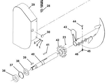 SPROCKET, DRIVE 650 TRENCHER