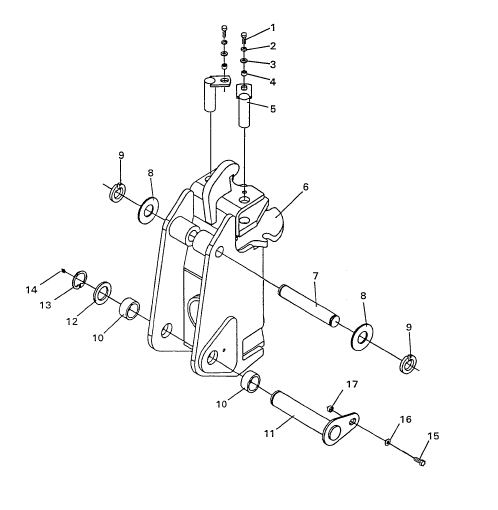 PIVOT PIN, 609 & 611 BACKHOE