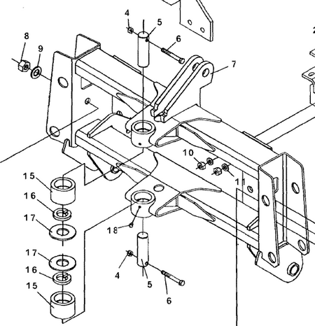 Bradco main frame assembly