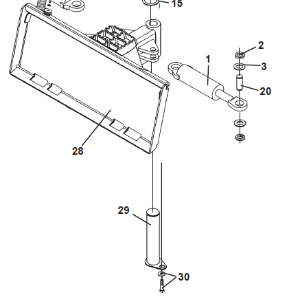 PIVOT PIN, DOZER BLADE