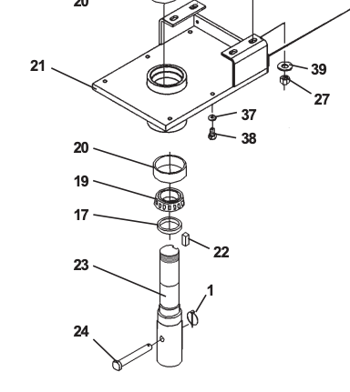 Auger drive breakdown