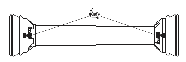 PTO GUARD ASSY, LESS BEARINGS, BYPY 5-7