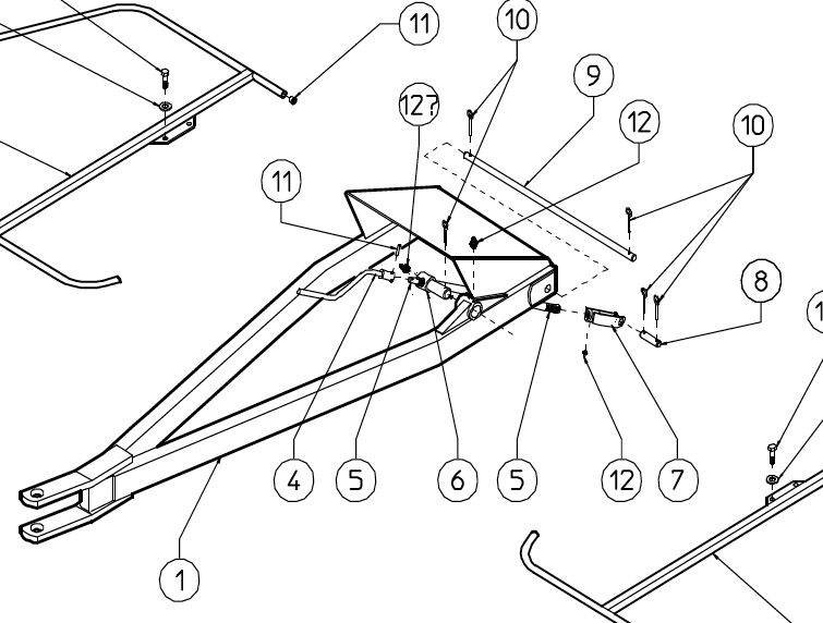 TIE ROD, HANDLE 200.440