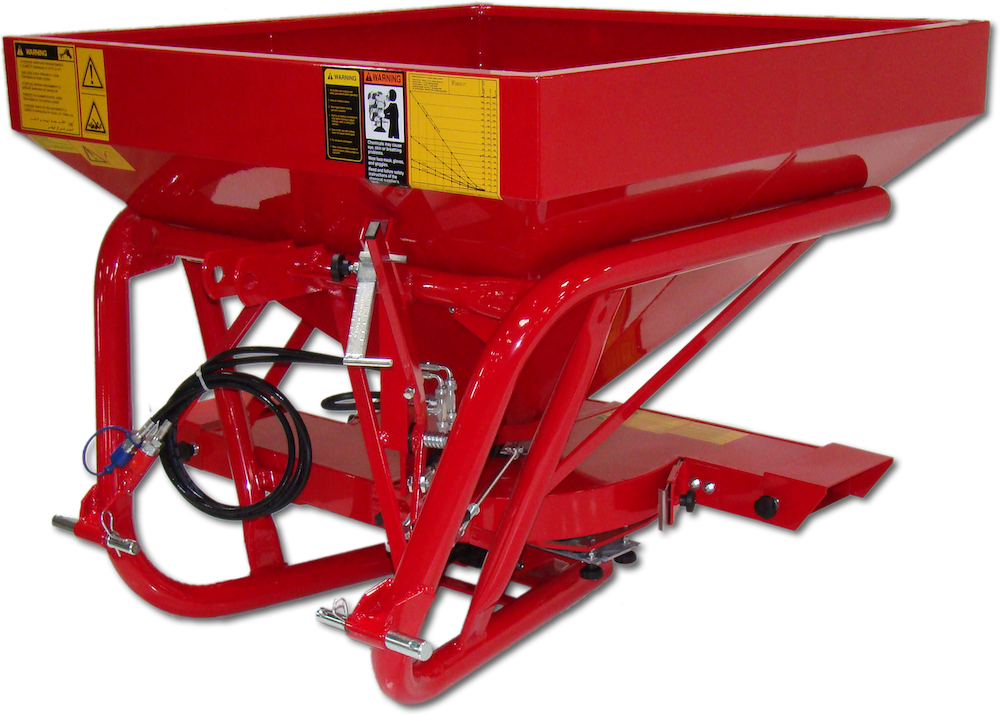 side shot fertilizer spreader