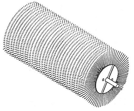 BRUSH SET 24" OD POLY/WIRE