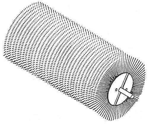 BRUSH SET 24" OD POLY/WIRE