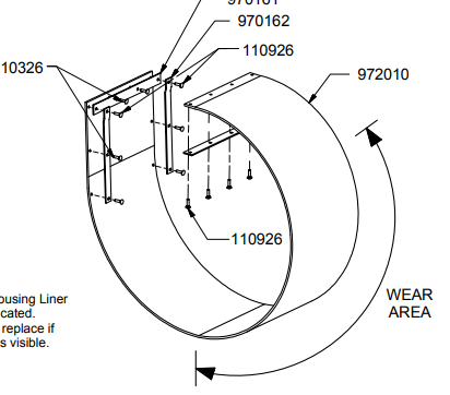 BLOWER LINER, .25 UHMW