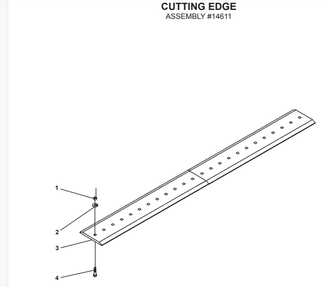 Bradco cutting edge assembly