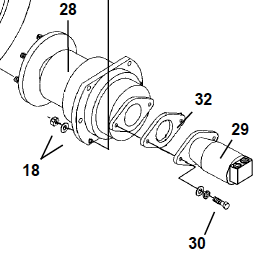 HYDRAULIC MOTOR 22-25 GPM, COLD PLANER