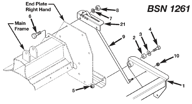 DEPTH INDICATOR BRACKET, BSN 1261