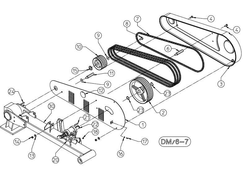 PULLEY 4 GROOVE 100.224