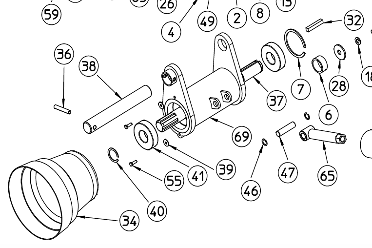 INPUT SHAFT, DM-S, 110.478