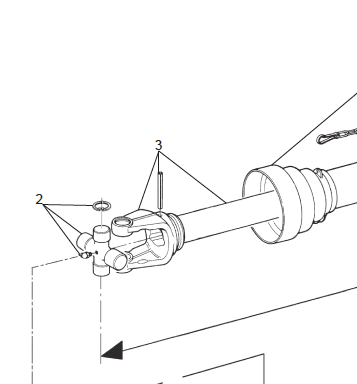 YOKE & TUBE, OUTER, MODEL L PTO