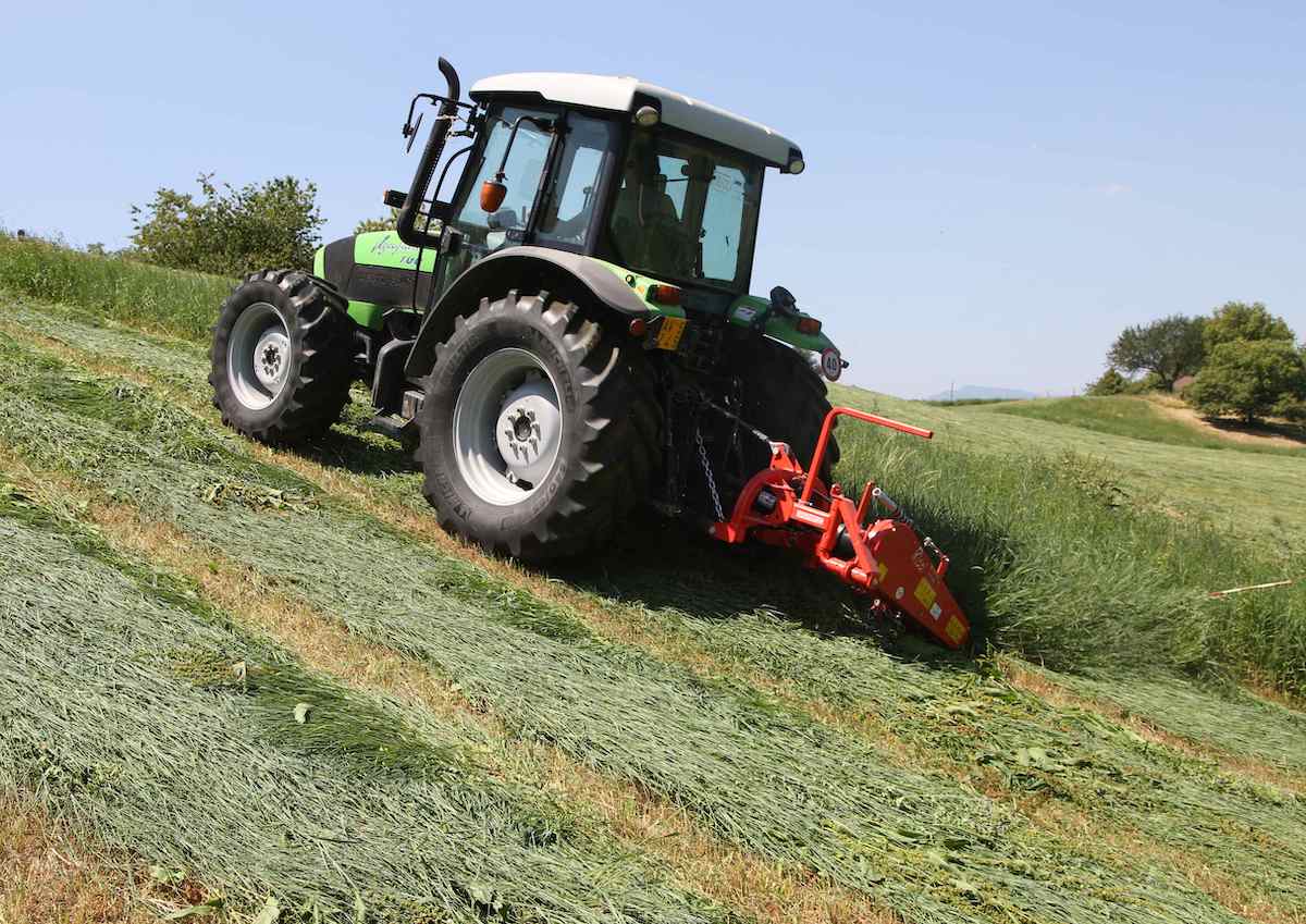 Sickle Bar Mower on Fendt Tractor