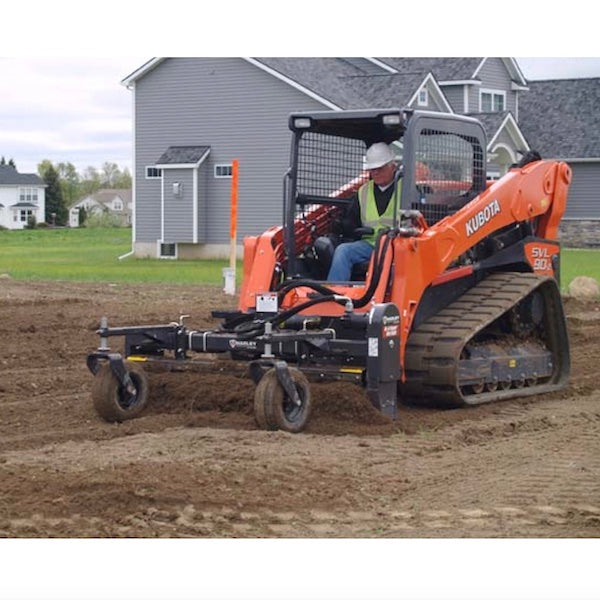 Harley Rake on Kubota Track Loader