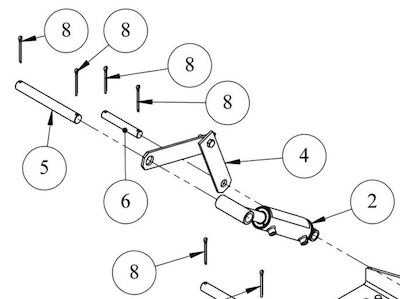 CYLINDER STOP W/BOLT