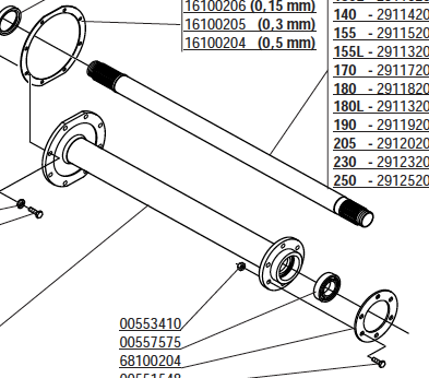 JACKSHAFT HOUSING, U230, MULTI-SPEED