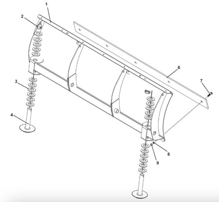 1400 series snow blade parts diagram