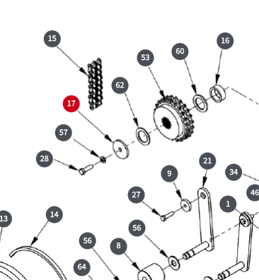 M6 drive sprocket