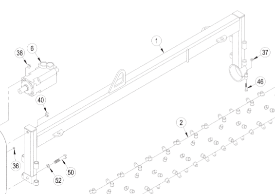 MAIN FRAME WELDMENT, HARLEY M6