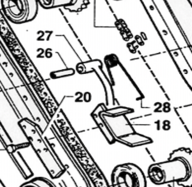 BUSHING, CHAIN SKID