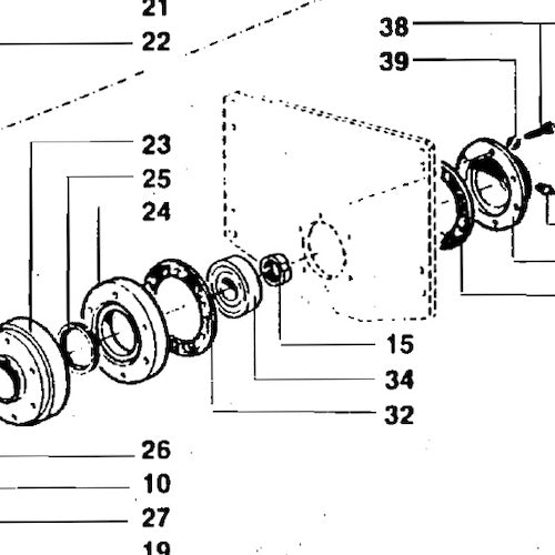 BEARING HOUSING, STUB AXLE