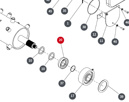 Rotor bearing assy