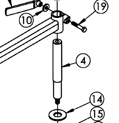 CASTER SHAFT, PLD