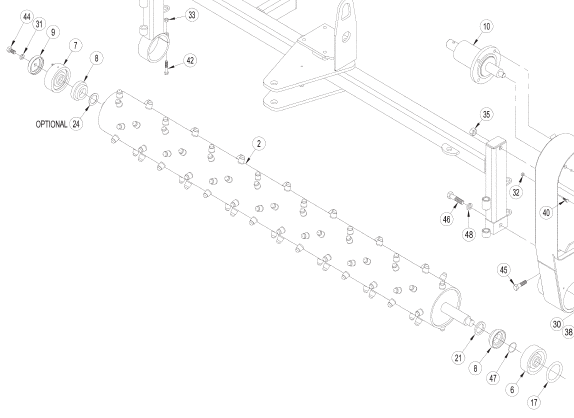 ROTOR ASSEMBLY, CARBIDE TOOTH, T6